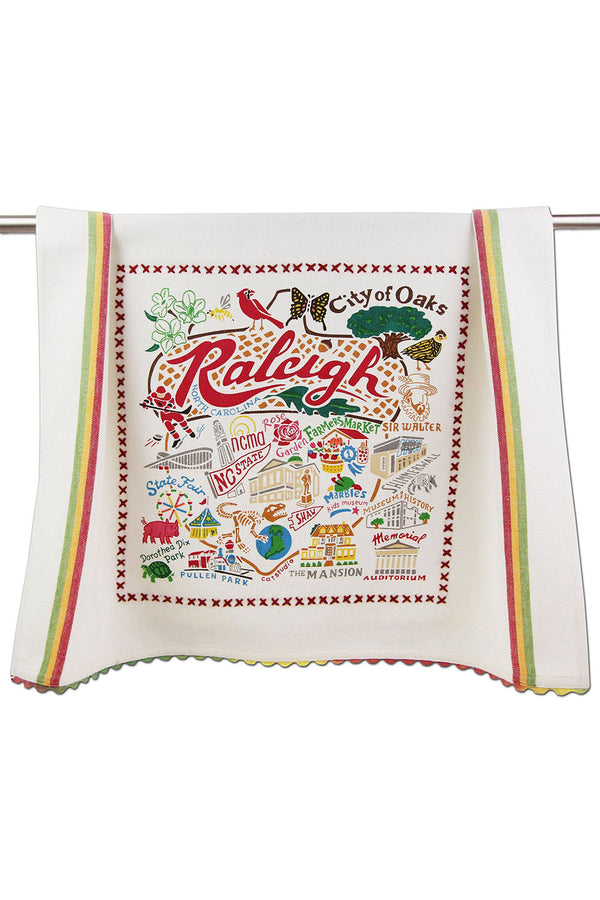 CS Embroidered Dish Towel - Raleigh