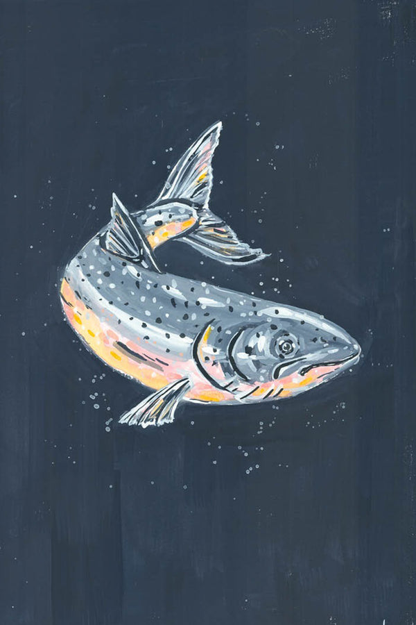 HeyFarah Art Print - Salmon