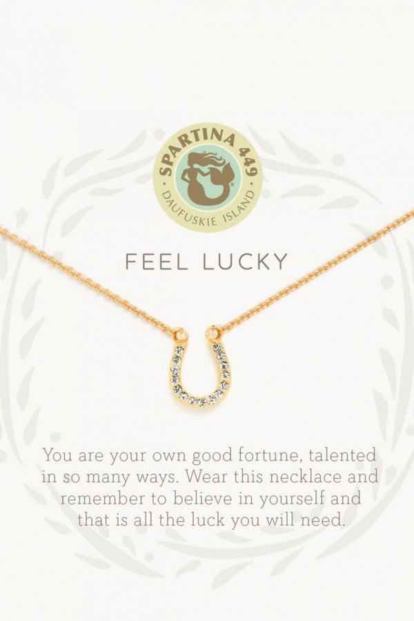 Sea La Vie Necklace - Gold Feel Lucky Horseshoe