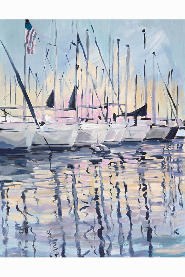 Kim Hovell Art Print - Starboard Sailboats