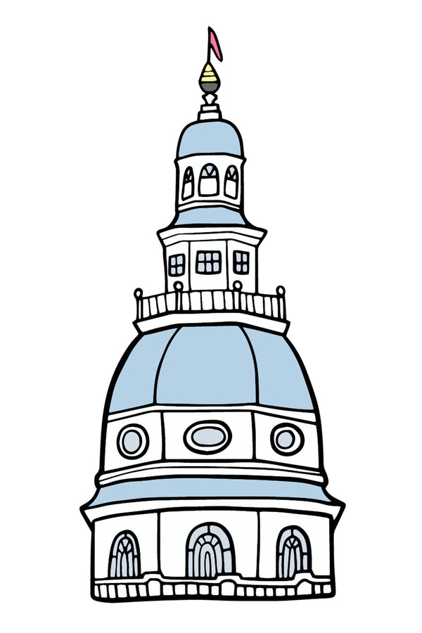 Trendy Sticker - Maryland State House