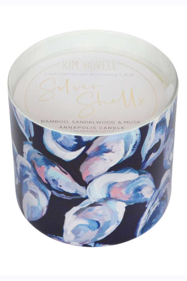 Kim Hovell + Annapolis Candle - 3 Wick Silver Shells