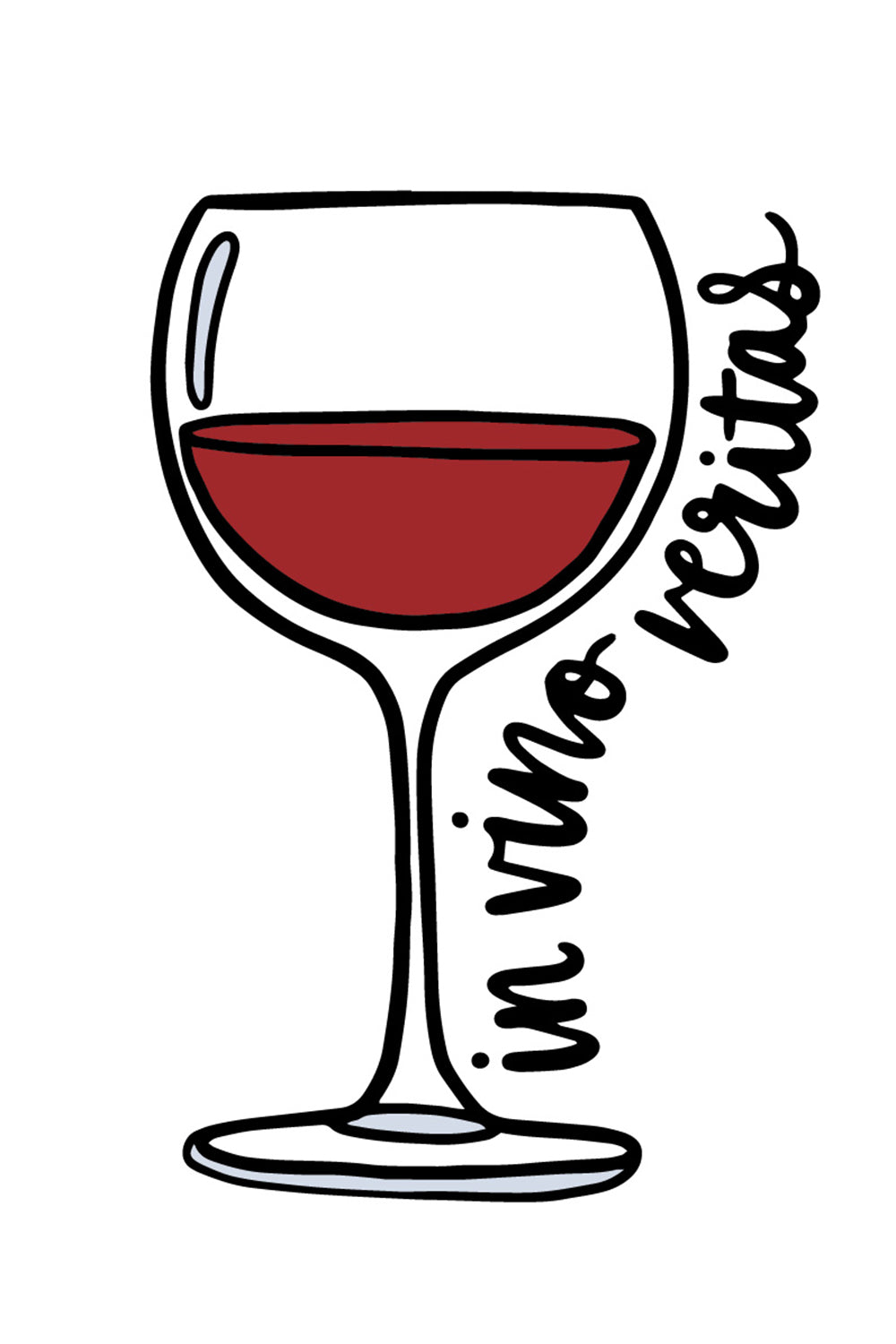 Trendy Sticker - Red Wine